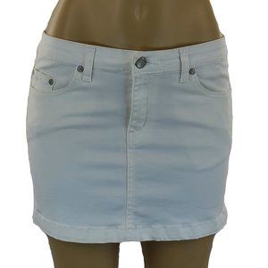 WHITE MINI SKIRT